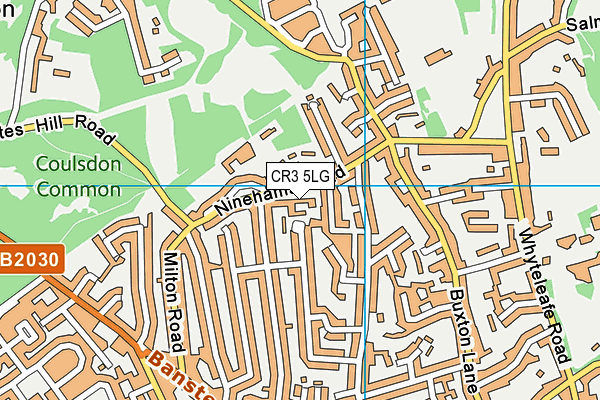 CR3 5LG map - OS VectorMap District (Ordnance Survey)