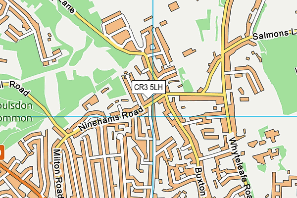 CR3 5LH map - OS VectorMap District (Ordnance Survey)