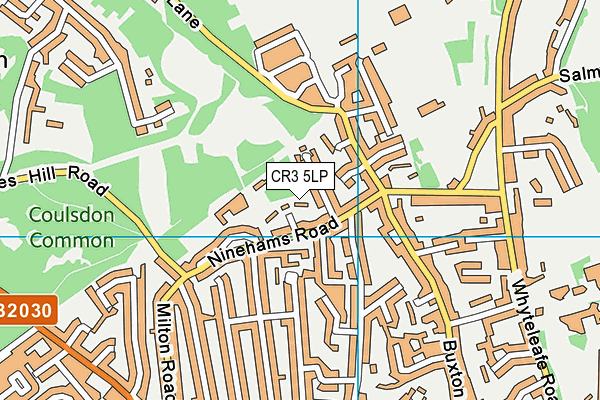 CR3 5LP map - OS VectorMap District (Ordnance Survey)