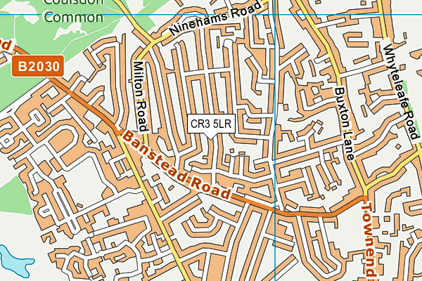 CR3 5LR map - OS VectorMap District (Ordnance Survey)