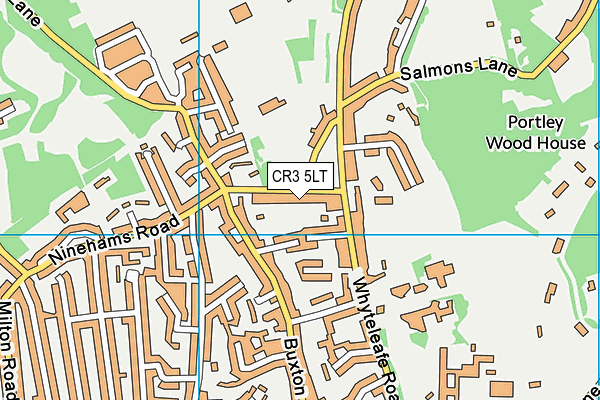 CR3 5LT map - OS VectorMap District (Ordnance Survey)