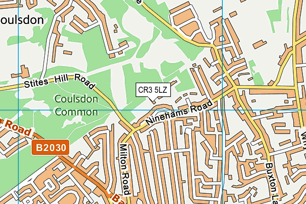 CR3 5LZ map - OS VectorMap District (Ordnance Survey)