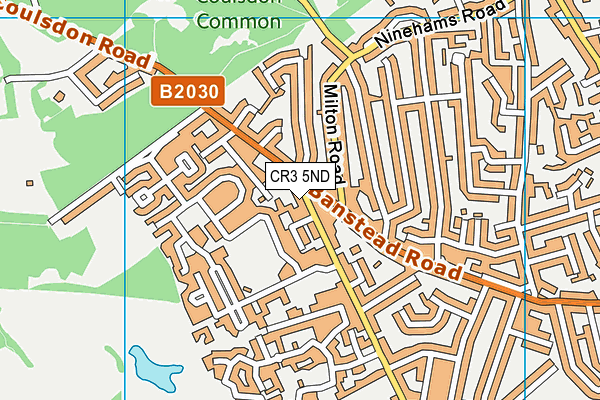 CR3 5ND map - OS VectorMap District (Ordnance Survey)