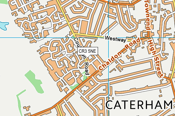 CR3 5NE map - OS VectorMap District (Ordnance Survey)