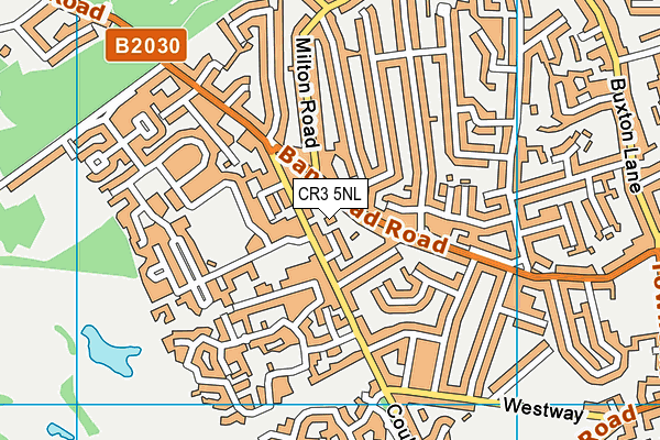 CR3 5NL map - OS VectorMap District (Ordnance Survey)