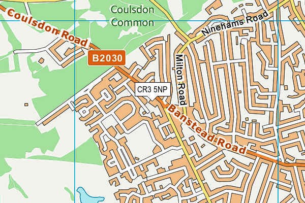 CR3 5NP map - OS VectorMap District (Ordnance Survey)