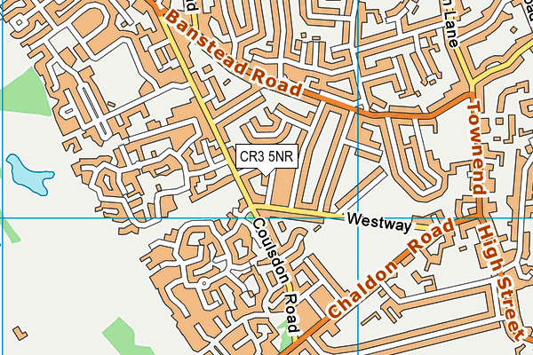 CR3 5NR map - OS VectorMap District (Ordnance Survey)