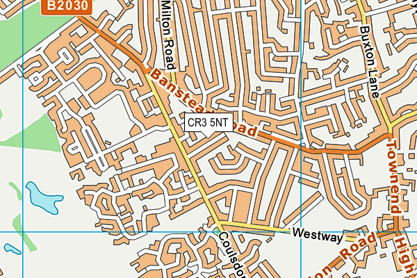 CR3 5NT map - OS VectorMap District (Ordnance Survey)