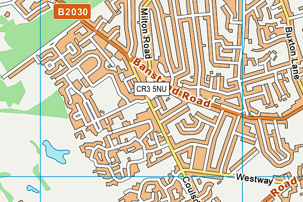 CR3 5NU map - OS VectorMap District (Ordnance Survey)