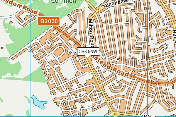 CR3 5NW map - OS VectorMap District (Ordnance Survey)