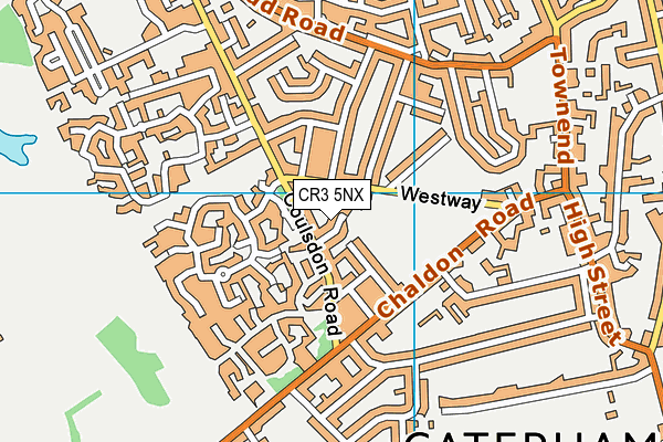 CR3 5NX map - OS VectorMap District (Ordnance Survey)