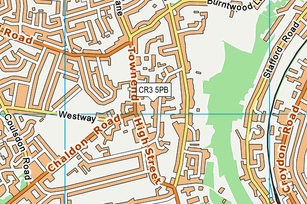 Essendene Lodge School map (CR3 5PB) - OS VectorMap District (Ordnance Survey)