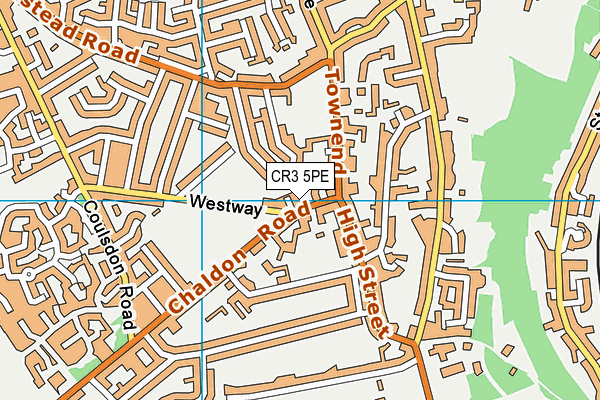 CR3 5PE map - OS VectorMap District (Ordnance Survey)