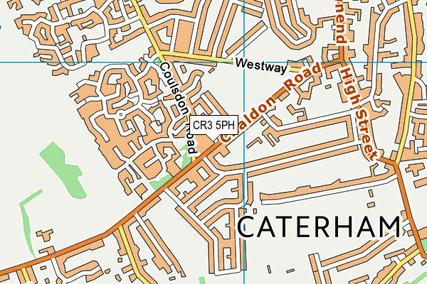 CR3 5PH map - OS VectorMap District (Ordnance Survey)