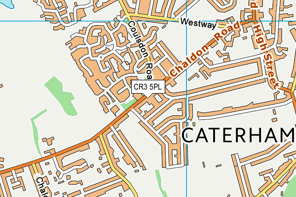 CR3 5PL map - OS VectorMap District (Ordnance Survey)