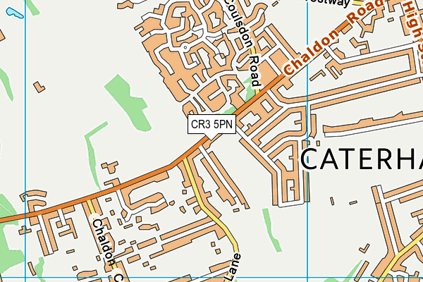 CR3 5PN map - OS VectorMap District (Ordnance Survey)