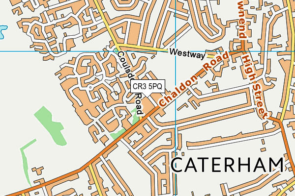 CR3 5PQ map - OS VectorMap District (Ordnance Survey)