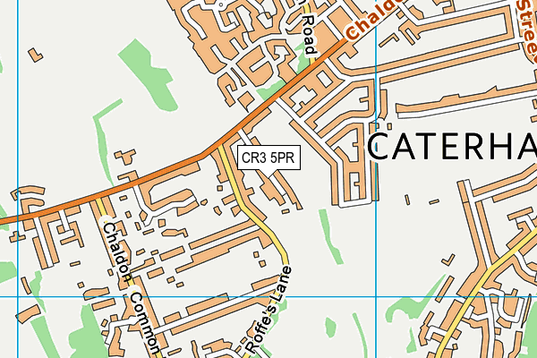 CR3 5PR map - OS VectorMap District (Ordnance Survey)