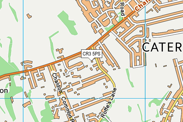 CR3 5PS map - OS VectorMap District (Ordnance Survey)