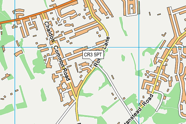 CR3 5PT map - OS VectorMap District (Ordnance Survey)