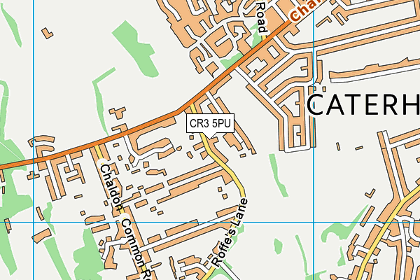 CR3 5PU map - OS VectorMap District (Ordnance Survey)