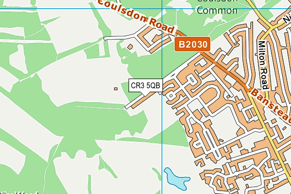 CR3 5QB map - OS VectorMap District (Ordnance Survey)