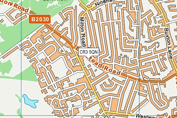 CR3 5QN map - OS VectorMap District (Ordnance Survey)