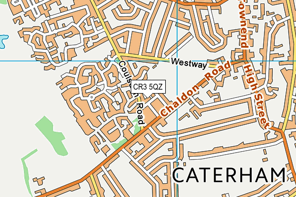 CR3 5QZ map - OS VectorMap District (Ordnance Survey)