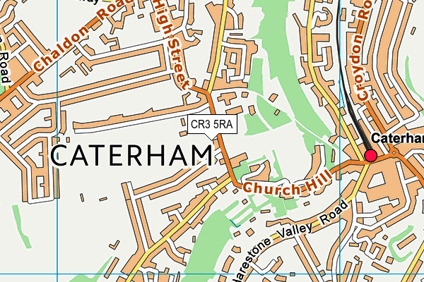 CR3 5RA map - OS VectorMap District (Ordnance Survey)