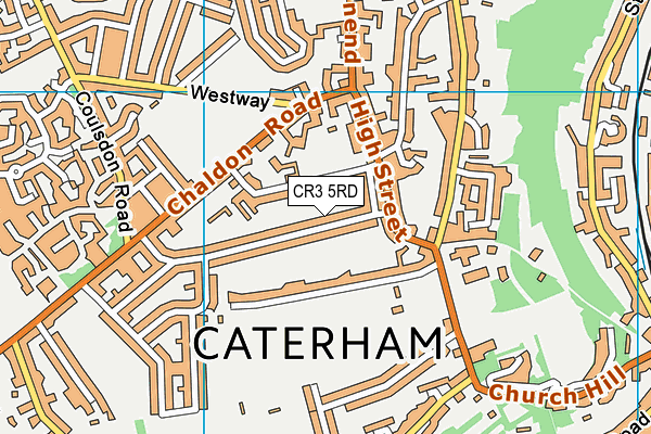 CR3 5RD map - OS VectorMap District (Ordnance Survey)