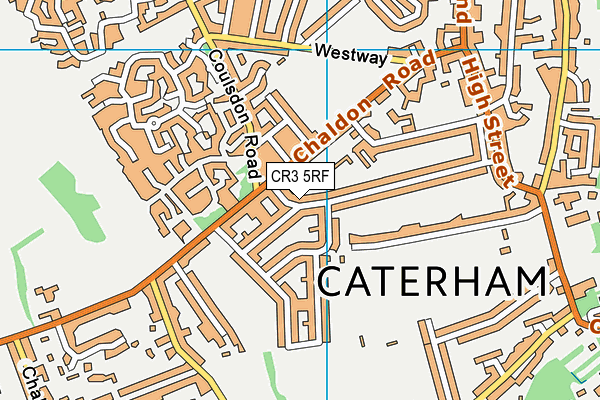 CR3 5RF map - OS VectorMap District (Ordnance Survey)