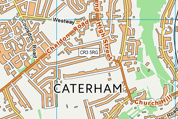 CR3 5RG map - OS VectorMap District (Ordnance Survey)