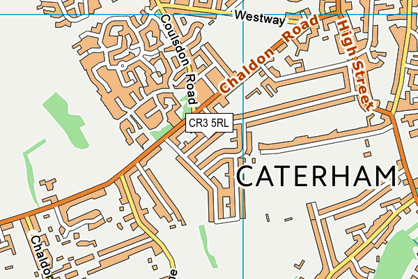 CR3 5RL map - OS VectorMap District (Ordnance Survey)
