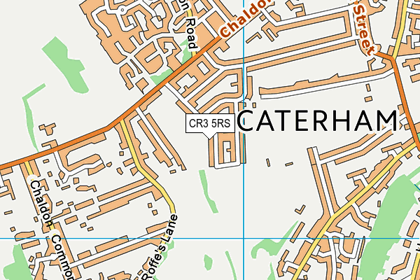 CR3 5RS map - OS VectorMap District (Ordnance Survey)