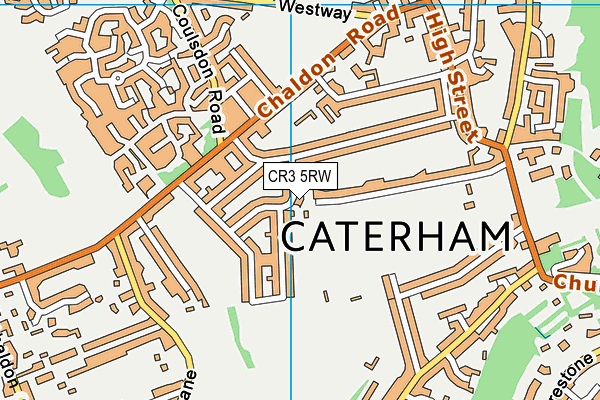 CR3 5RW map - OS VectorMap District (Ordnance Survey)