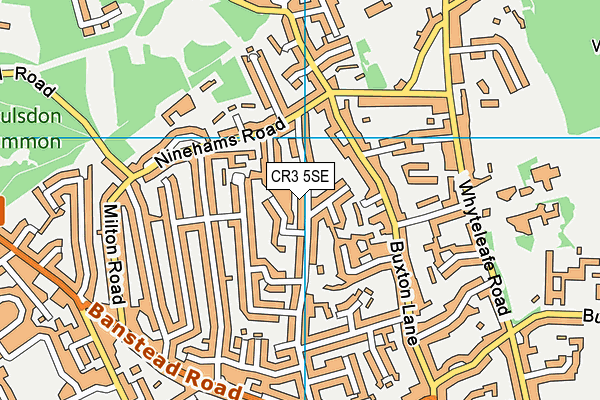 CR3 5SE map - OS VectorMap District (Ordnance Survey)