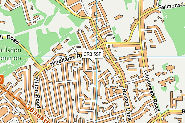 CR3 5SF map - OS VectorMap District (Ordnance Survey)