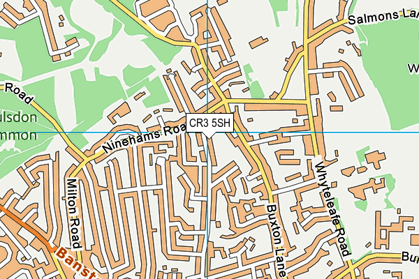 CR3 5SH map - OS VectorMap District (Ordnance Survey)