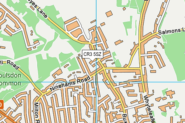 CR3 5SZ map - OS VectorMap District (Ordnance Survey)