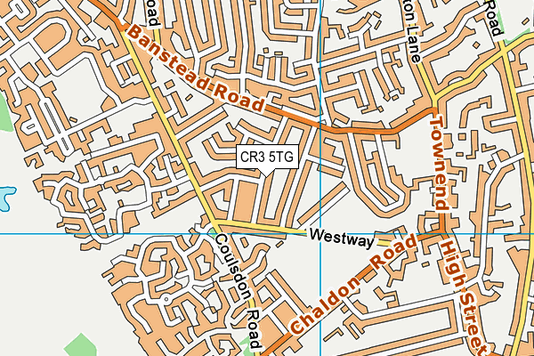 CR3 5TG map - OS VectorMap District (Ordnance Survey)