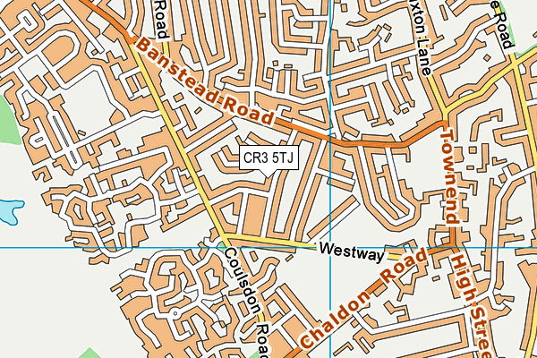 CR3 5TJ map - OS VectorMap District (Ordnance Survey)