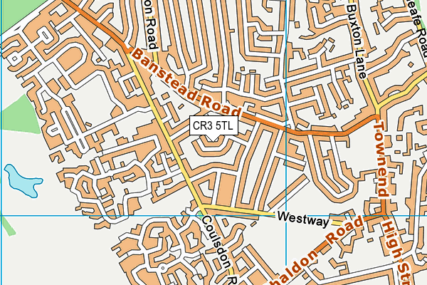 CR3 5TL map - OS VectorMap District (Ordnance Survey)