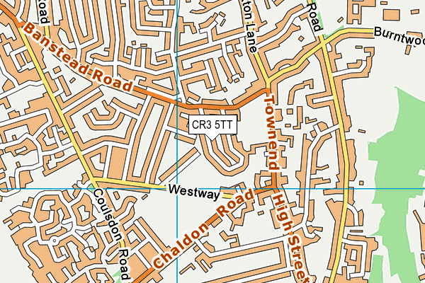 CR3 5TT map - OS VectorMap District (Ordnance Survey)