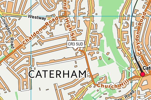 CR3 5UD map - OS VectorMap District (Ordnance Survey)