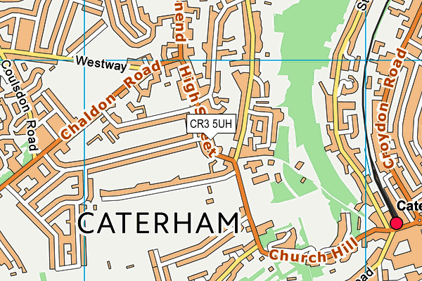 CR3 5UH map - OS VectorMap District (Ordnance Survey)