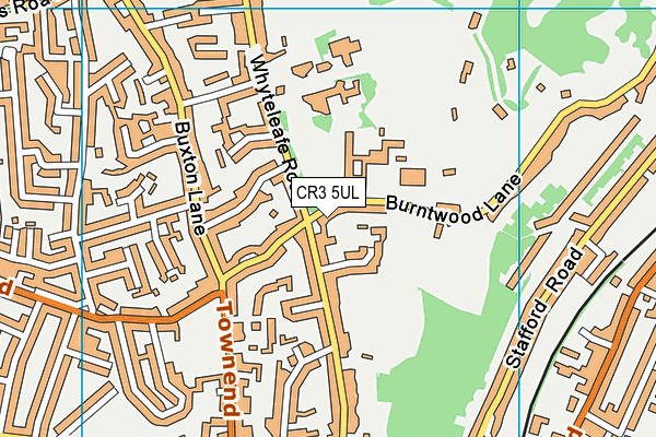CR3 5UL map - OS VectorMap District (Ordnance Survey)