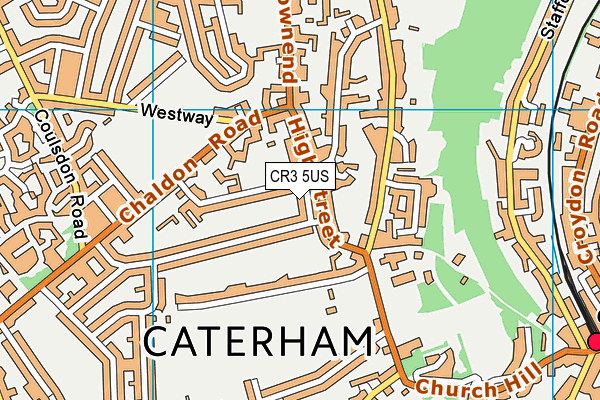 CR3 5US map - OS VectorMap District (Ordnance Survey)