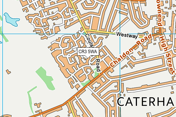 CR3 5WA map - OS VectorMap District (Ordnance Survey)