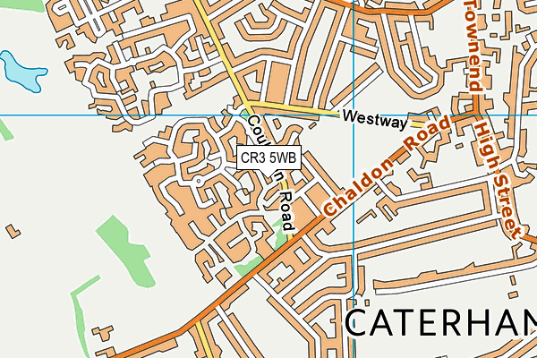 CR3 5WB map - OS VectorMap District (Ordnance Survey)