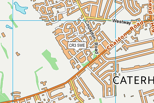 CR3 5WE map - OS VectorMap District (Ordnance Survey)